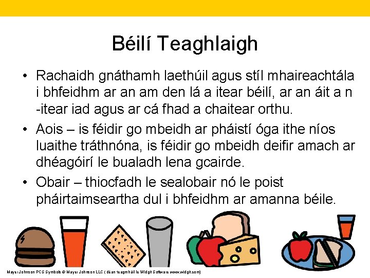 Béilí Teaghlaigh • Rachaidh gnáthamh laethúil agus stíl mhaireachtála i bhfeidhm ar an am