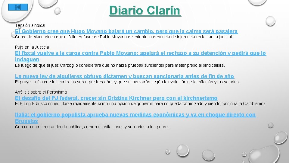 Diario Clarín Tensión sindical El Gobierno cree que Hugo Moyano bajará un cambio, pero