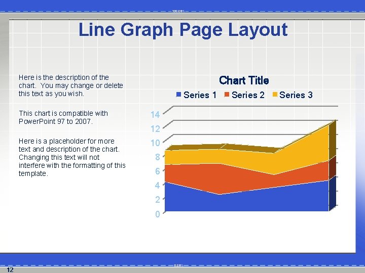 Line Graph Page Layout Here is the description of the chart. You may change
