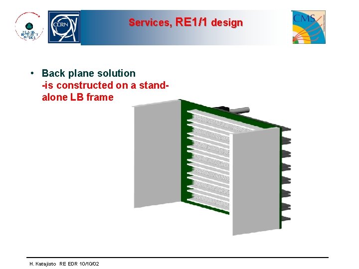Services, RE 1/1 design • Back plane solution -is constructed on a standalone LB