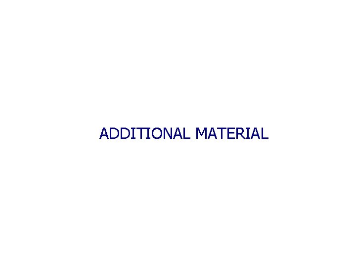 ADDITIONAL MATERIAL 