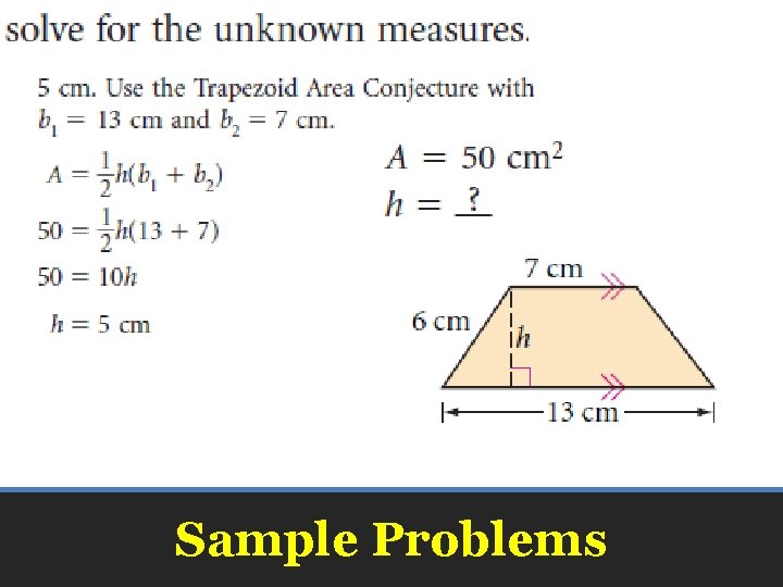 Sample Problems 