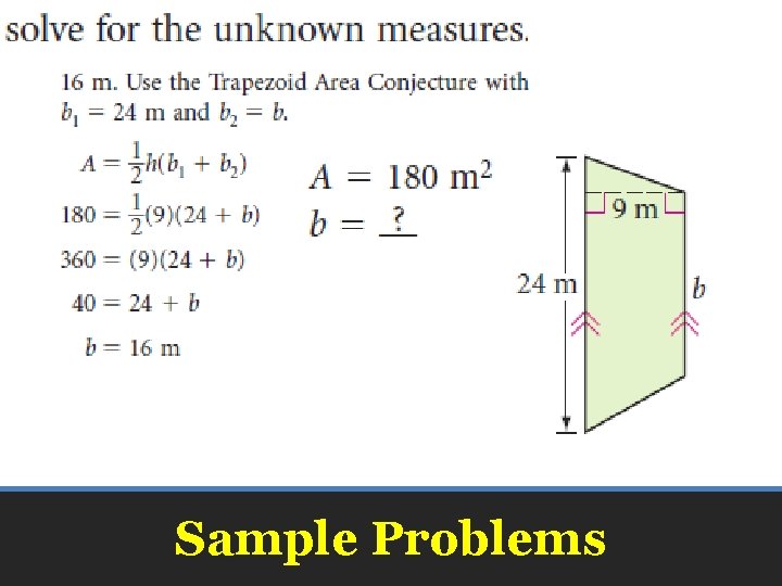 Sample Problems 