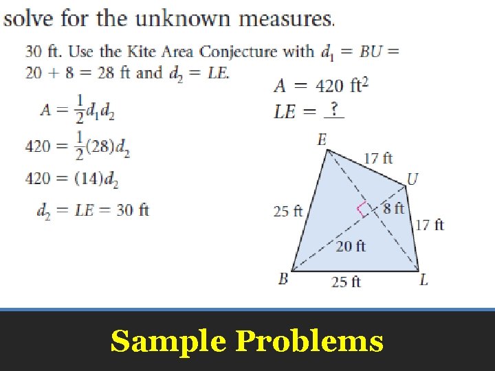 Sample Problems 