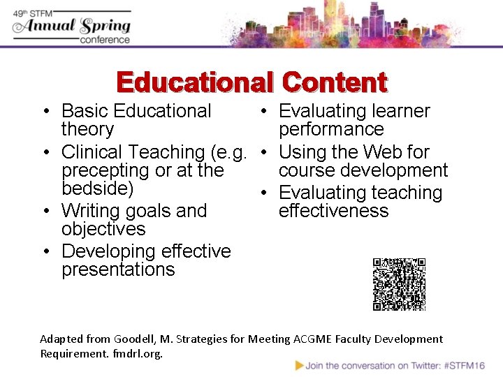 Educational Content • Basic Educational • Evaluating learner theory performance • Clinical Teaching (e.