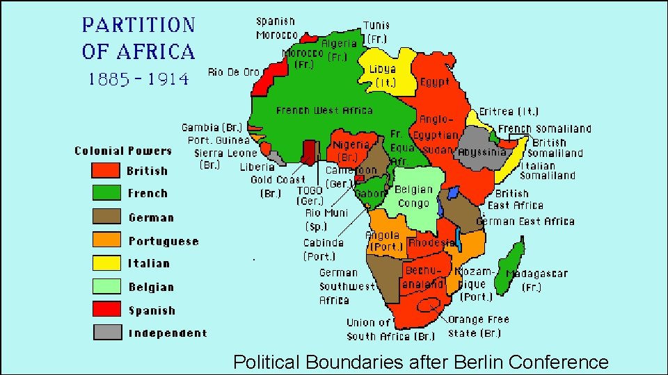 Political Boundaries after Berlin Conference 