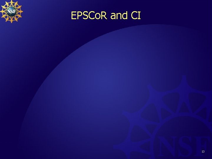 EPSCo. R and CI 13 