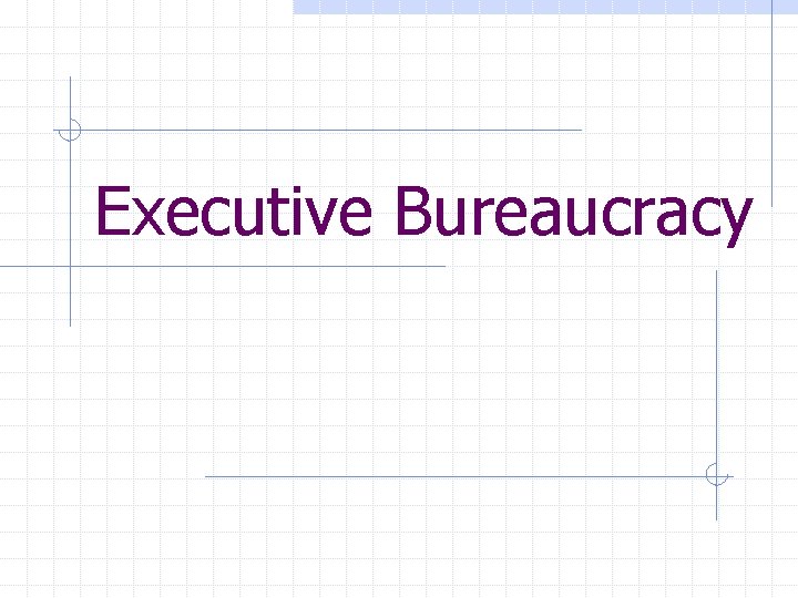 Executive Bureaucracy 