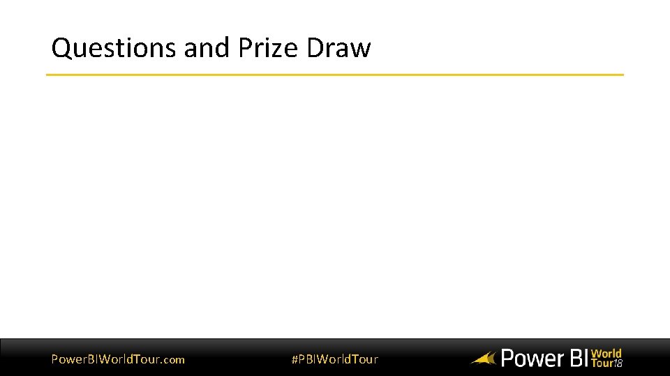 Questions and Prize Draw Power. BIWorld. Tour. com #PBIWorld. Tour 