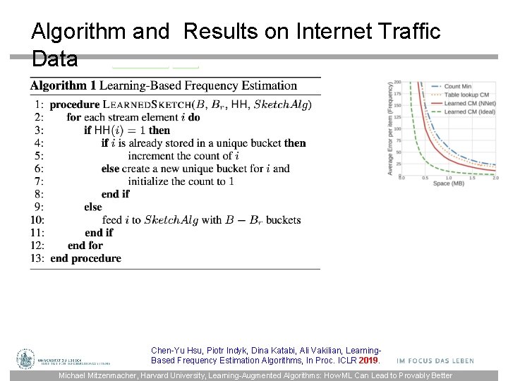 Algorithm and Results on Internet Traffic Data Chen-Yu Hsu, Piotr Indyk, Dina Katabi, Ali
