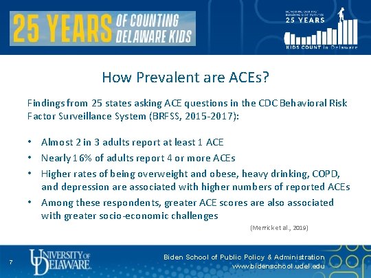 How Prevalent are ACEs? Findings from 25 states asking ACE questions in the CDC