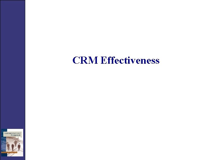CRM Effectiveness 