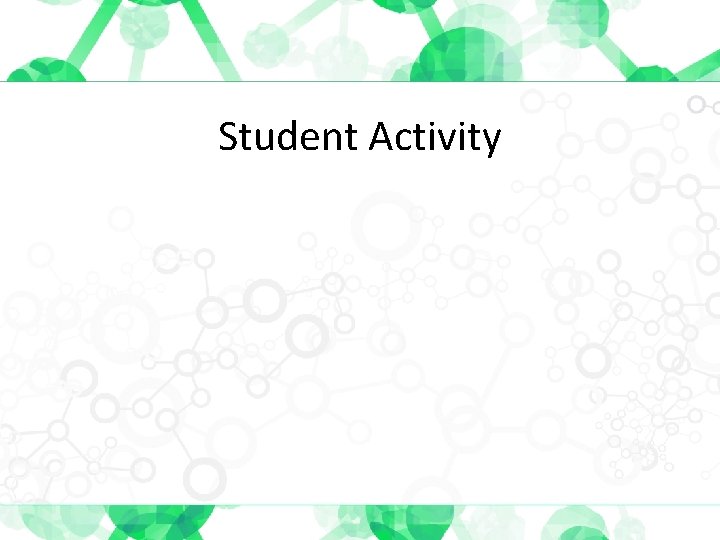 Student Activity 