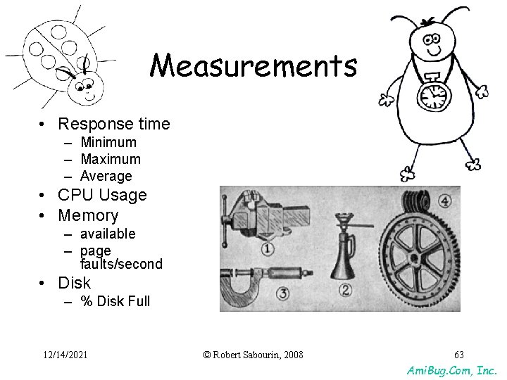 Measurements • Response time – Minimum – Maximum – Average • CPU Usage • Measurements • Response time – Minimum – Maximum – Average • CPU Usage •