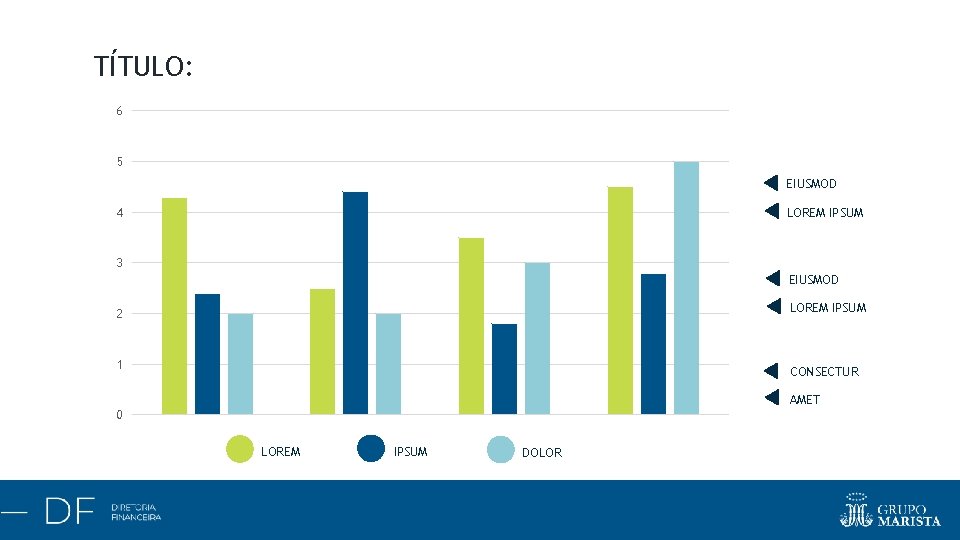 TÍTULO: 6 5 EIUSMOD LOREM IPSUM 4 3 EIUSMOD LOREM IPSUM 2 1 CONSECTUR