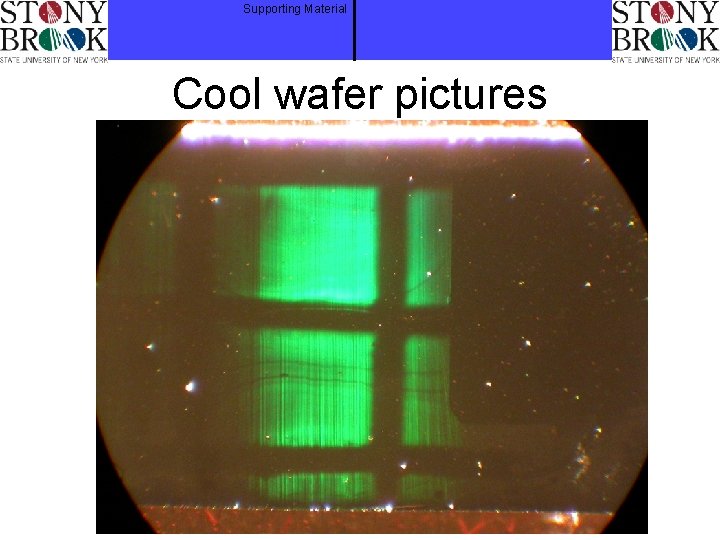 Supporting Material Cool wafer pictures 