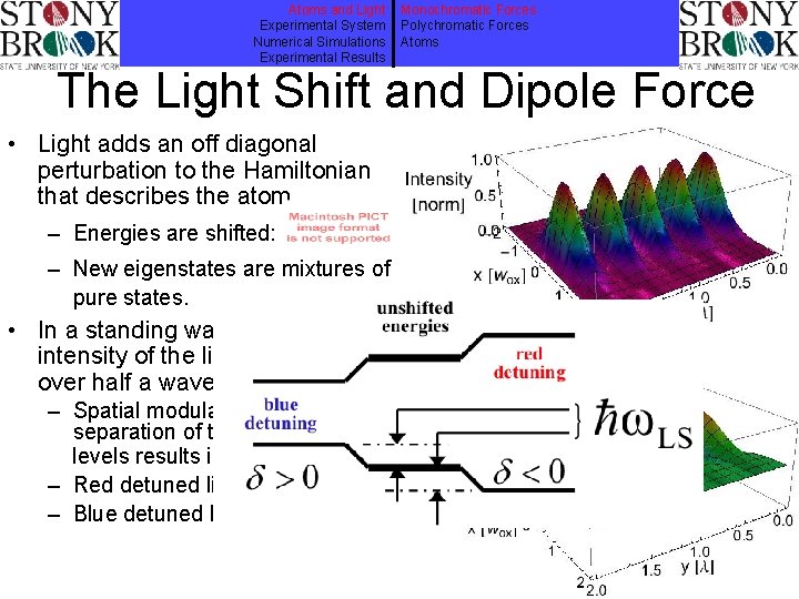 Atoms and Light Experimental System Numerical Simulations Experimental Results Monochromatic Forces Polychromatic Forces Atoms