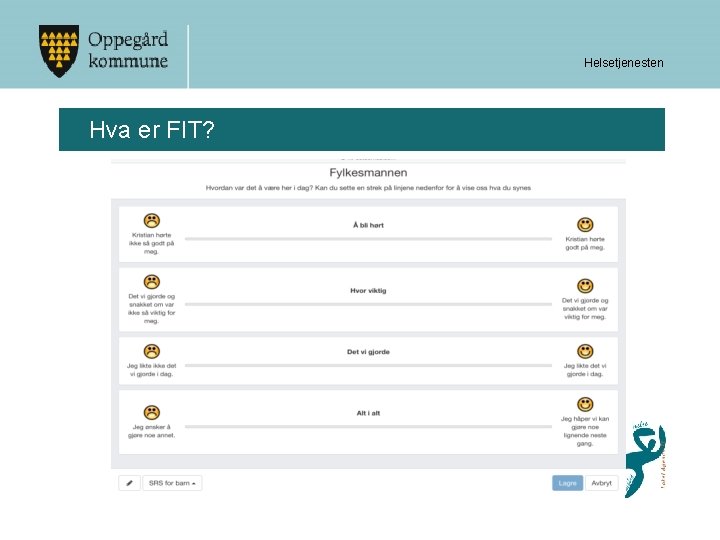 Helsetjenesten Hva er FIT? 