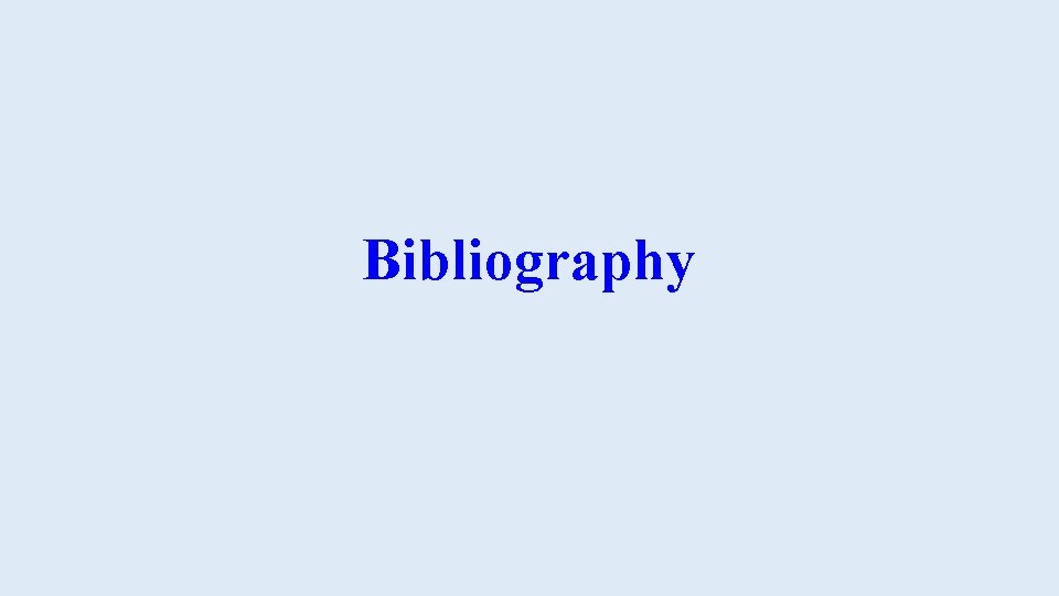 Bibliography 
