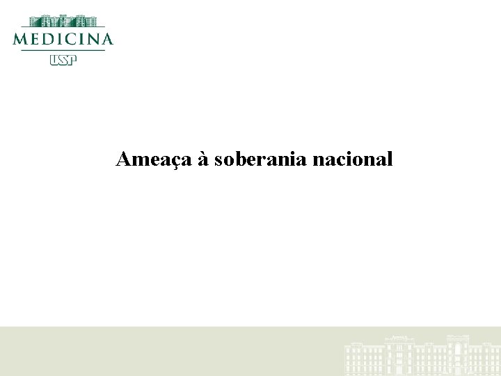 Ameaça à soberania nacional 