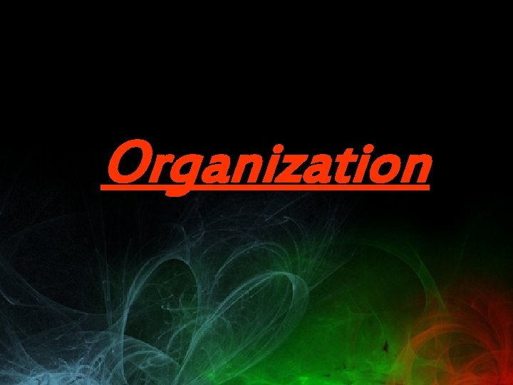 Organization 