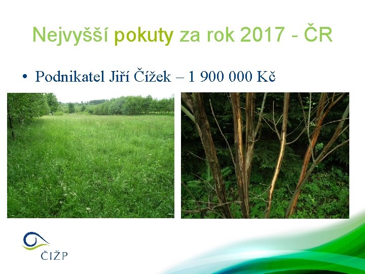 Nejvyšší pokuty za rok 2017 - ČR • Podnikatel Jiří Čížek – 1 900