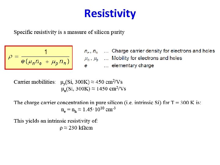 Resistivity 