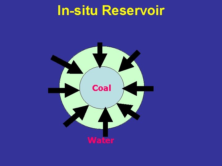 In-situ Reservoir Coal Water 