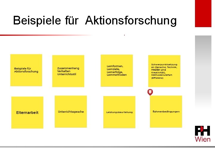 Beispiele für Aktionsforschung 