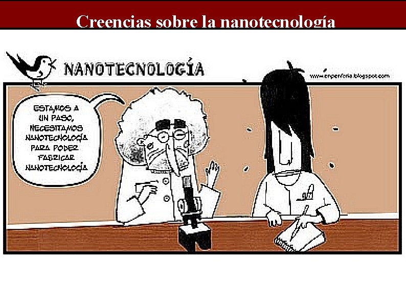 Creencias sobre la nanotecnología 
