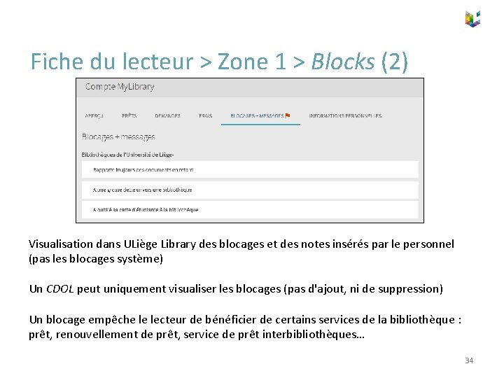 Fiche du lecteur > Zone 1 > Blocks (2) Visualisation dans ULiège Library des