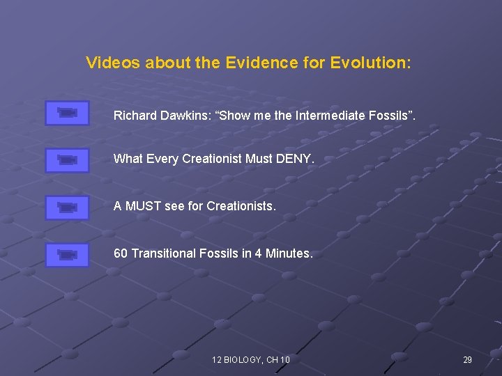 Videos about the Evidence for Evolution: Richard Dawkins: “Show me the Intermediate Fossils”. What