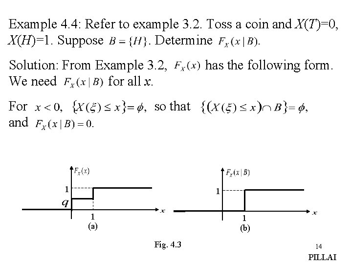 Example 4. 4: Refer to example 3. 2. Toss a coin and X(T)=0, X(H)=1.