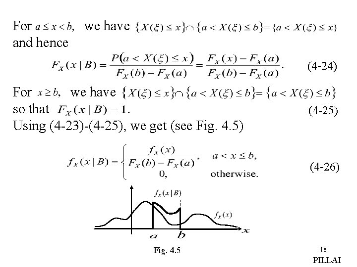 For and hence we have (4 -24) For we have so that Using (4