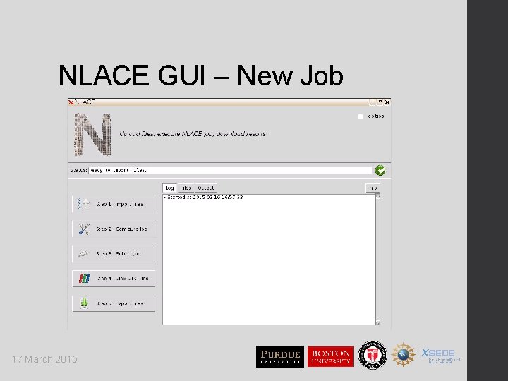 NLACE GUI – New Job 17 March 2015 
