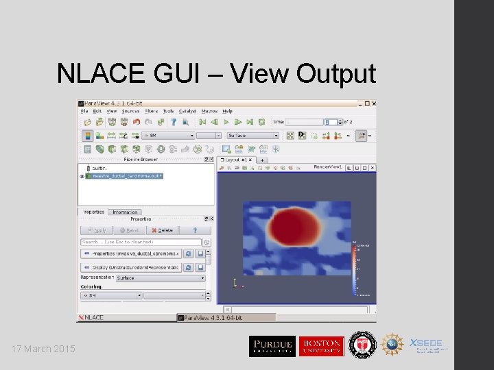 NLACE GUI – View Output 17 March 2015 
