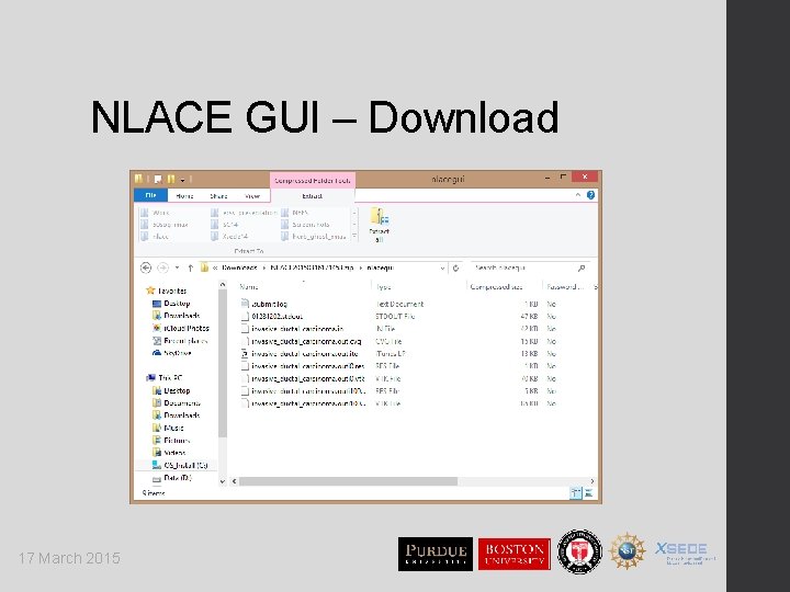 NLACE GUI – Download 17 March 2015 