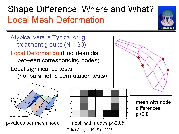 Shape Difference: Where and What? Local Mesh Deformation Atypical versus Typical drug treatment groups