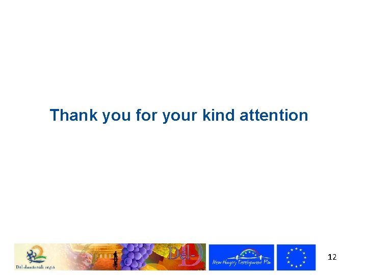 Thank you for your kind attention 12 