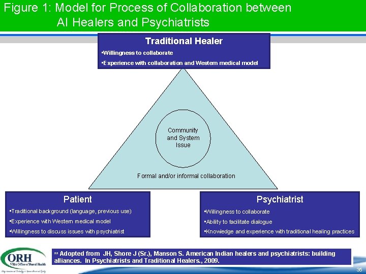 Figure 1: Model for Process of Collaboration between AI Healers and Psychiatrists Traditional Healer