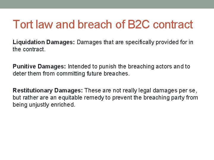 B 2 C CONTRACTS By Sara Landini Why