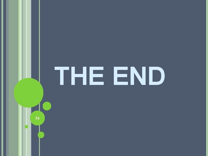 THE END 54 