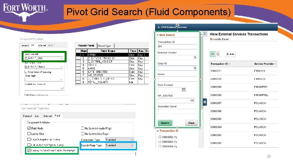 Pivot Grid Search (Fluid Components) 20 