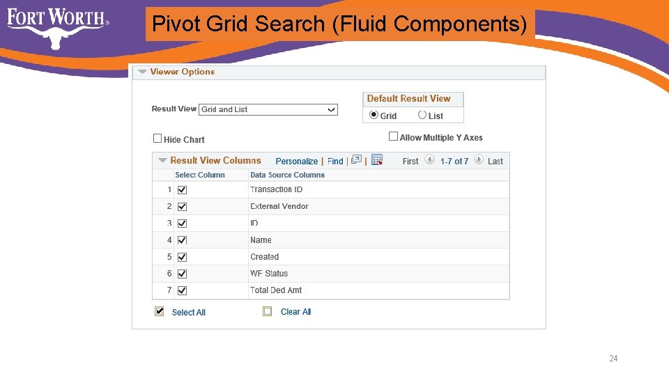 Pivot Grid Search (Fluid Components) 24 