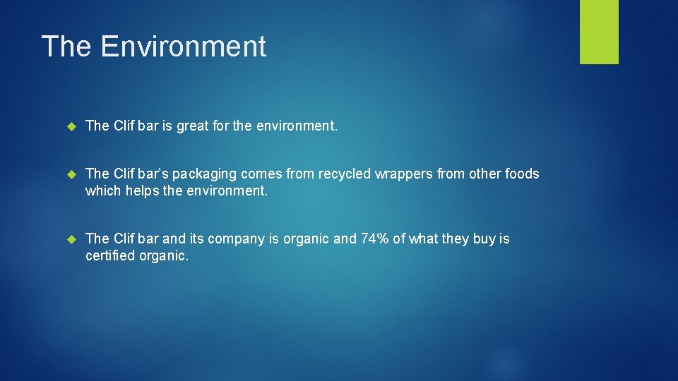 The Clif bar FRANK CATURANO The Clif bar