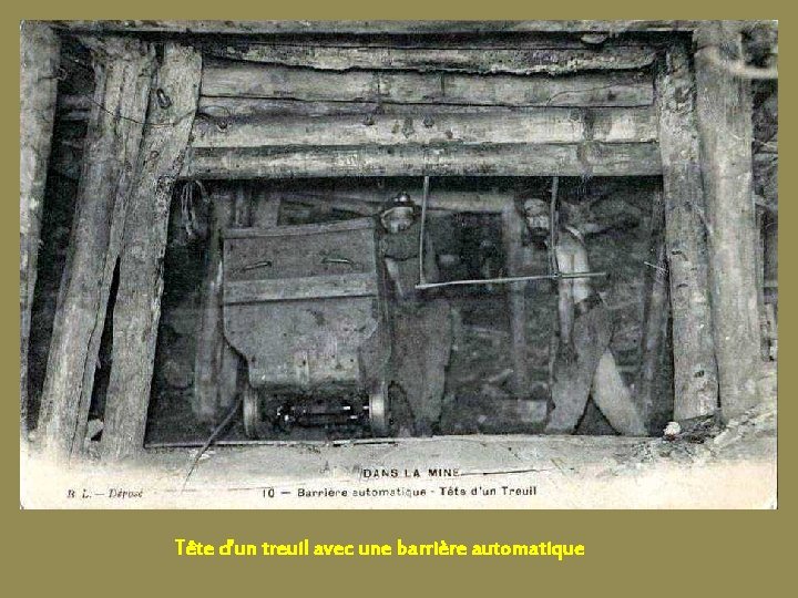 Tête d’un treuil avec une barrière automatique 