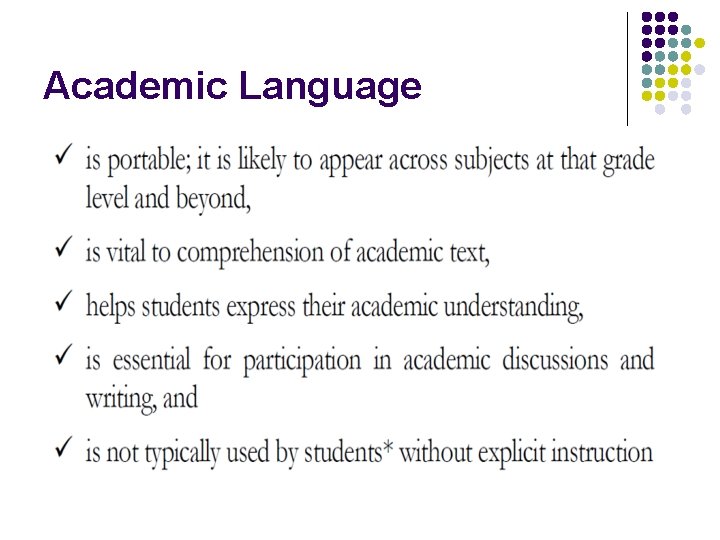 Academic Language 