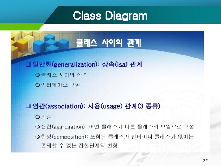 Class Diagram 37 