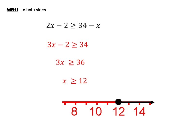 WB 1 f x both sides inequalities notation 3 8 10 12 14 