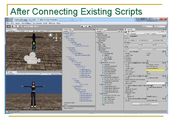 After Connecting Existing Scripts 